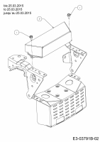 Ersatzteile Black Edition Rasentraktoren 200-107 TWIN Typ: 13HT797G615  (2015) Hitzeschild bis 25.03.2015