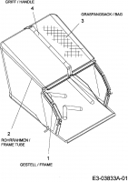 Ersatzteile Bolens Motorvertikutierer BL 3540 MV Typ: 16CH5AMQ684  (2008) Grasfangsack