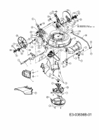 Ersatzteile Massey Ferguson Motormäher mit Antrieb MF 19 SHWK Typ: 12AI127D695  (2009) Getriebe, Schnitthöhenverstellung, Variator