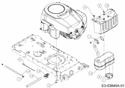 Ersatzteile Massey Ferguson Rasentraktoren MF 36-15 RA Typ: 13AV785E695  (2008) Motorzubehör