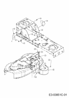 Ersatzteile MTD Rasentraktor LF 155 H Typ: 13TM793F678  (2012) Abdeckungen Mähwerk F (38/96cm) 