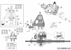 Ersatzteile Black Edition Rasentraktoren 140-92 T Typ: 13H277GE615  (2016) Getriebe