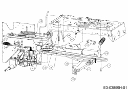 Ersatzteile WOLF-Garten Rasentraktor 92.130 T Typ: 13A776WE650  (2020) Fahrantrieb, Pedal 