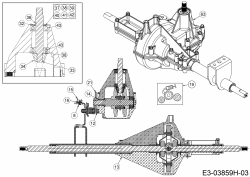 Ersatzteile MTD Rasentraktor MTD 92 Typ: 13A7765E600 (2020) Getriebe 1 