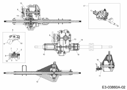 Ersatzteile MTD Rasentraktor P 155 AME Typ: 13AM783E678  (2008) Bremse, Getriebe 618-04580 