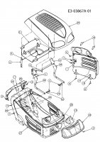 Ersatzteile Raiffeisen Rasentraktoren RMH 7200-105 H Typ: 13AT717N628  (2010) Motorhaube 7-Style