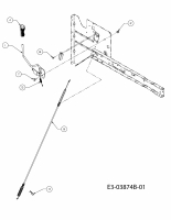 Ersatzteile Lawnflite Rasentraktoren 703 GLT Typ: 13AH77GE611  (2010) Mähwerkseinschaltung