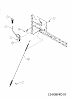 Ersatzteile Gartenland Rasentraktoren GL 12,5-76 T Typ: 13AH773C640  (2011) Mähwerkseinschaltung