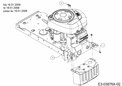 Ersatzteile Variolux Rasentraktoren V-RTS 135/96 T Typ: 13AH76TF620  (2009) Hitzeschutz bis 18.01.2009