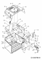 Ersatzteile MTD Rasentraktor Advance PE 160 HK Typ: 13RG71KE676  (2013) Grasfangeinrichtung 