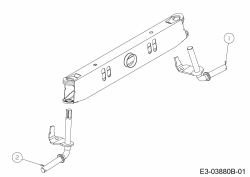 Ersatzteile MTD Rasentraktor Optima LN 200 H Typ: 13HT71KN378  (2017) Achsschenkel 