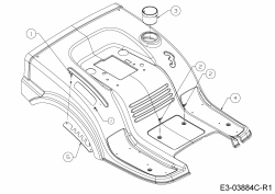 Ersatzteile MTD Rasentraktor MTD 92 Typ: 13CH765E600  (2020) Sitzwanne 