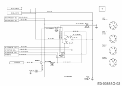 Ersatzteile MTD Rasentraktor Advance PE 160 HK Typ: 13RG71KE676  (2013) Schaltplan 