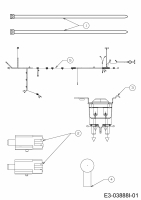 Ersatzteile MTD Rasentraktor Optima LN 200 H Typ: 13HT71KN378  (2017) Elektroteile 