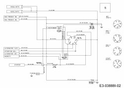 Ersatzteile MTD Rasentraktor Optima LN 200 H Typ: 13HT71KN378  (2015) Schaltplan 