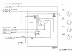 Ersatzteile MTD Rasentraktor Optima LN 200 H Typ: 13HT71KN378  (2017) Schaltplan 