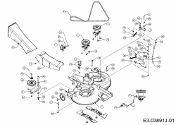 Ersatzteile Massey Ferguson Rasentraktoren MF 36-13 RT Typ: 13HH77GE695  (2016) Mähwerk E (36/92cm)