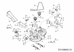 Ersatzteile Raiffeisen Rasentraktoren RMH 7175-105 H Typ: 13AN717N628  (2012) Mähwerk N (41/105cm)