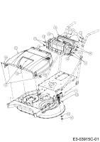 Cub Cadet Ersatzteile Motormäher mit Antrieb Wide Cut E 12AE764U603  (2017) Armaturenbrett