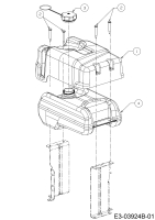 Cub Cadet Ersatzteile Motormäher mit Antrieb Wide Cut E 12AE764U603  (2017) Tank