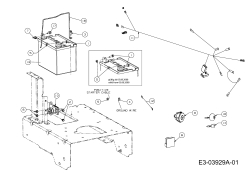 Cub Cadet Ersatzteile Motormäher mit Antrieb Wide Cut E 12AE764U603  (2010) Elektroteile, Zündschloss