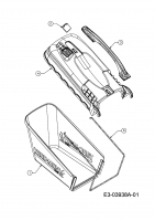 Ersatzteile Yard-Man Motormäher mit Antrieb YM 7021 SPBE Typ: 12AJ836L643  (2009) Grasfangsack