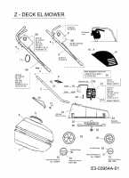 Ersatzteile Ok Elektromäher OK 3812 E Typ: 18C-Z0J-667  (2008) Grundgerät