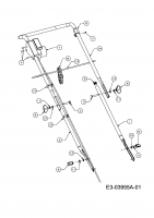 Ersatzteile MTD Elektro Rasenmäher ohne Antrieb E 33 W Typ: 18D-M4D-600  (2010) Holm 