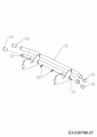 Ersatzteile Gutbrod Rasentraktoren GLX 105 RHL-K Typ: 13AG91GN690  (2012) Stoßstange