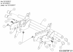 Ersatzteile MTD Rasentraktor LT 105 EXHK Typ: 13AG71KN682  (2018) Stoßstange bis 12/12/2017 