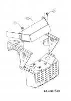 Ersatzteile Bolens Rasentraktoren BL 200/105 H Typ: 13AT495N484  (2008) Hitzeschutz