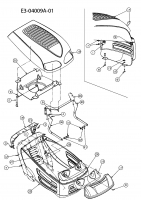Ersatzteile Black Edition Rasentraktoren 180-107 Typ: 13AT777G615  (2008) Motorhaube 7-Style
