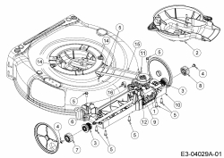 Ersatzteile Troy-Bilt Motormäher mit Antrieb TB 230 Typ: 12AVB2BV309  (2015) Getriebe