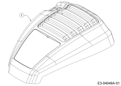 Cub Cadet Ersatzteile Motormäher mit Antrieb CC 53 SPO W 12AQC6J3603  (2014) Motorhaube C-Style
