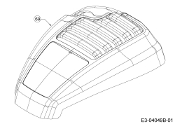 Cub Cadet Ersatzteile Motormäher mit Antrieb CC 53 SPO W 12AQC6J3603  (2016) Motorhaube