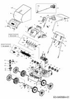 Ersatzteile WOLF-Garten Elektro Vertikutierer VA 378 E Typ: 16AFFHPA650  (2019) Grundgerät 