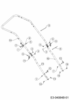 Ersatzteile WOLF-Garten Benzin Rasenmäher mit Antrieb S 5300 A Typ: 12A-PO5M650  (2016) Holm 