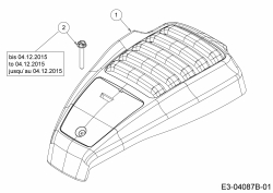 Ersatzteile WOLF-Garten Benzin Rasenmäher ohne Antrieb Expert 460 Typ: 11A-TUKC650  (2016) Motorhaube 