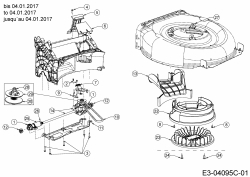 Ersatzteile WOLF-Garten Benzin Rasenmäher mit Antrieb A 530 AVHWIS Typ: 12ARPV7E650  (2017) Getriebe, Keilriemen bis 04.01.2017 