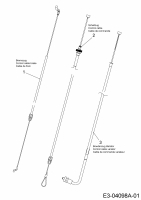 Ersatzteile WOLF-Garten Benzin Rasenmäher mit Antrieb A 420 AVHW Typ: 12AQLV5B650  (2017) Bowdenzüge 