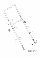 Ersatzteile Variolux Motormäher mit Antrieb V-55 BCAR Typ: 12A-868F620  (2009) Holme