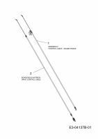 Ersatzteile Variolux Motormäher mit Antrieb V-55 BCAERQ Typ: 12AJ868Z620  (2009) Bowdenzüge