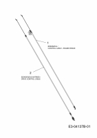 Ersatzteile Yard-Man Motormäher mit Antrieb YM 7021 SPBE Typ: 12AJ836L643  (2009) Bowdenzüge