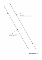 Ersatzteile Yard-Man Motormäher mit Antrieb YM 5521 SPOHW Typ: 12A-86M1643  (2009) Bowdenzüge