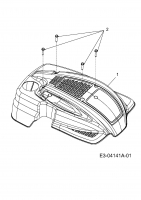 Ersatzteile Yard-Man Motormäher mit Antrieb YM 5519 SPOHW Typ: 12A-12M1643  (2008) Motorhaube M4