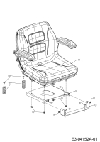 Cub Cadet Ersatzteile Zero Turn FMZ 50 17AI4BFP603  (2008) Sitz