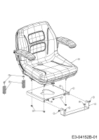 Cub Cadet Ersatzteile Zero Turn FMZ 50 17AI4BFP603  (2009) Sitz
