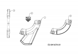 Ersatzteile Cmi Rasentraktoren 60 E Typ: 13B4054-620  (2010) Deflektor, Mulchkit