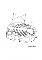 Ersatzteile Terradena Motormäher mit Antrieb PM 530 WOHV Typ: 12A-85M1651  (2009) Motorhaube M1