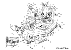 Cub Cadet Ersatzteile Zero Turn RZT 50 17YF2ACP010  (2015) Mähwerk P (50/127cm)
